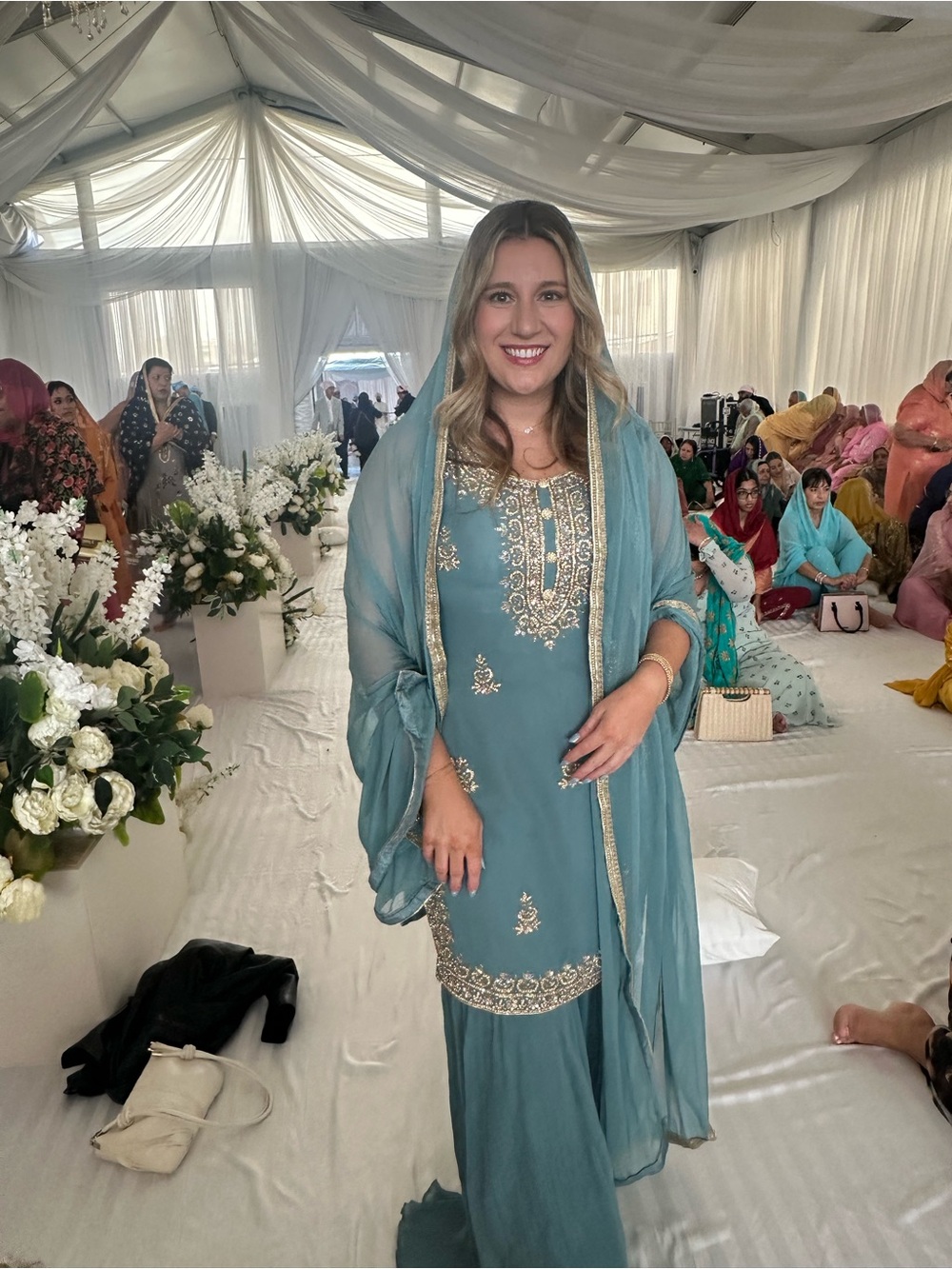 Teal sharara brand new size 40